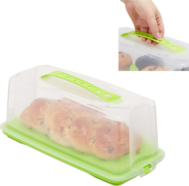 Actual product image Relaxdays Rectangular Cake Carrier