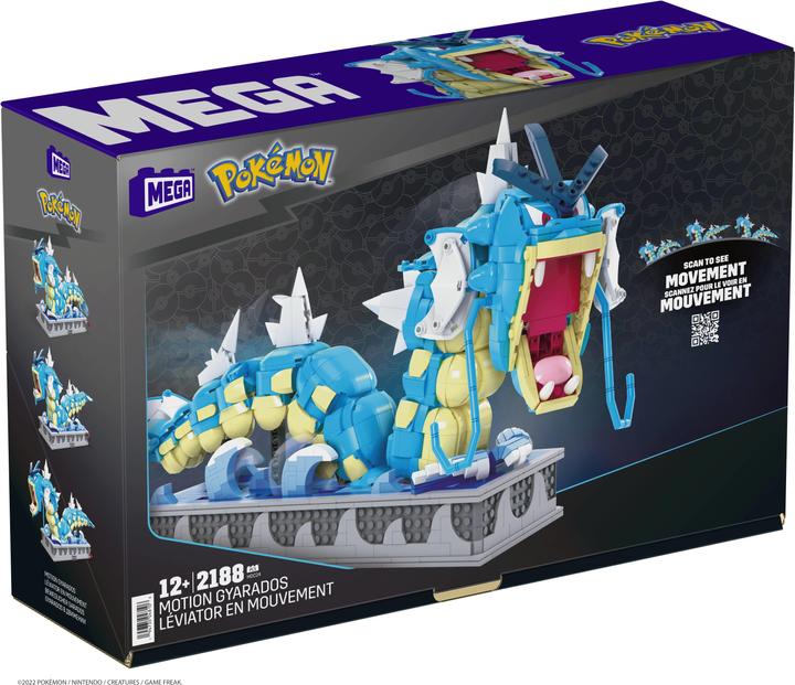 Actual product image Mega Construx Pokémon Motion Gyarados
