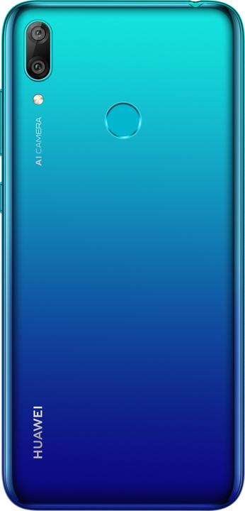 Produktbild Huawei Y7 2019 aurora blue (32 GB, Aurora Blue, 6.26", Hybrid Dual SIM, 13 Mpx, 4G)