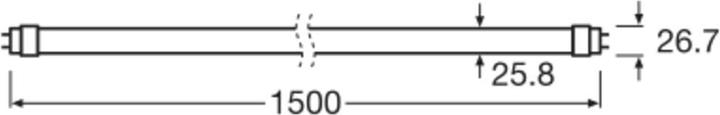 Image du produit Osram LED TUBE T8 EM ENERGY EFFICIENCY CLASS A 1500 mm 17.6W 840 (G13, 17.60 W, 3700 lm, 8 x, A)