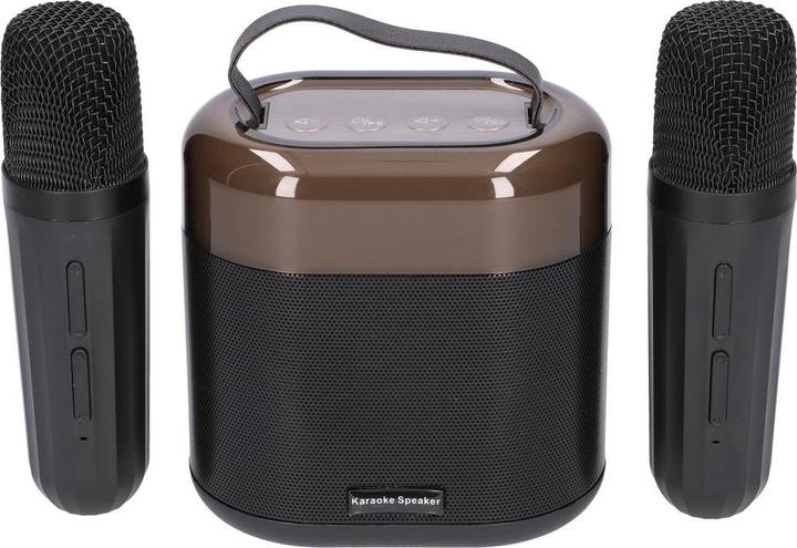 Actual product image Extralink Kids Karaoke LED Speaker 2 Microphones Black