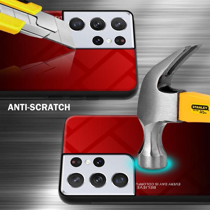 Productafbeelding Cadorabo TPU 2 kleuren glasdekking (Samsung Galaxy S21 Ultra)