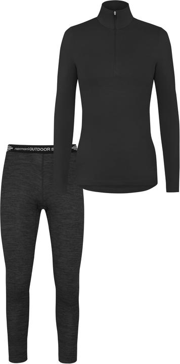 Produktbild Normani Damen Merino Langarm mit 1/4 Zipper „Launceston“ und Merino Hose „Perth“ - 9667 (L)