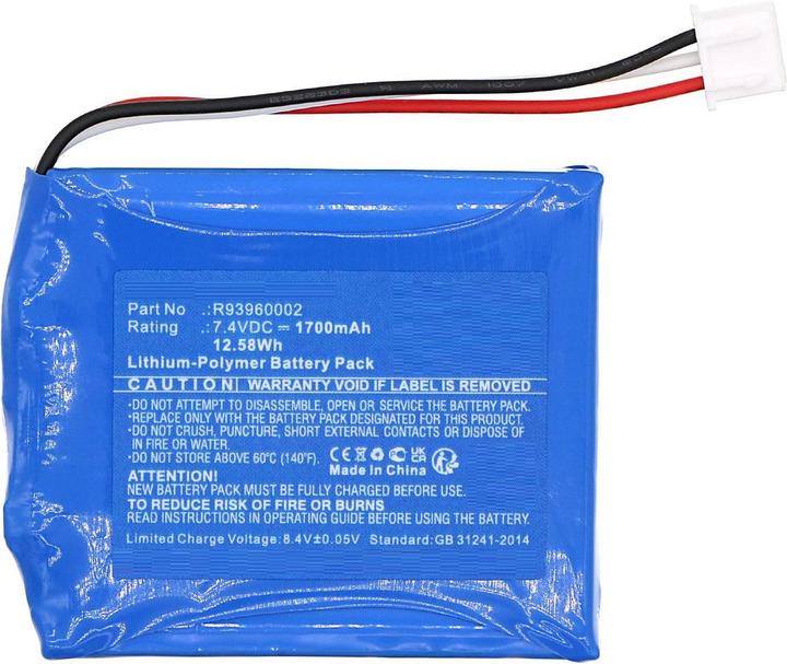 Actual product image CoreParts Battery 7.4V 1700mAh 12.58Wh (1700 mAh)