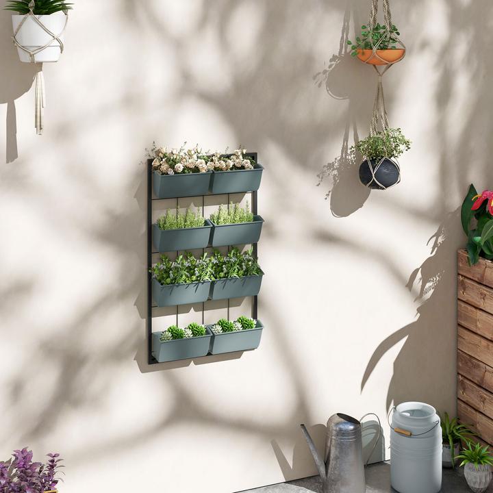 Immagine prodotto Outsunny Scaffale per piante con 8 vasi