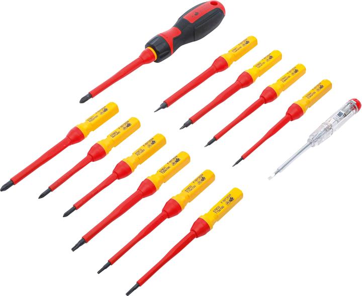 Productafbeelding BGS VDE-schroevendraaierset | met verwisselbare klingen | 13 stuks.