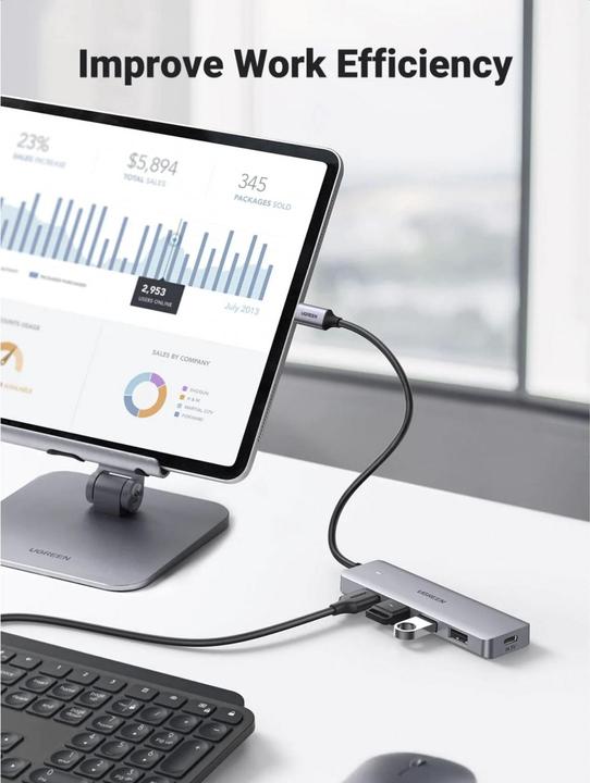 Actual product image Ugreen 4 Port-C Hub (USB-C, 4 Ports)