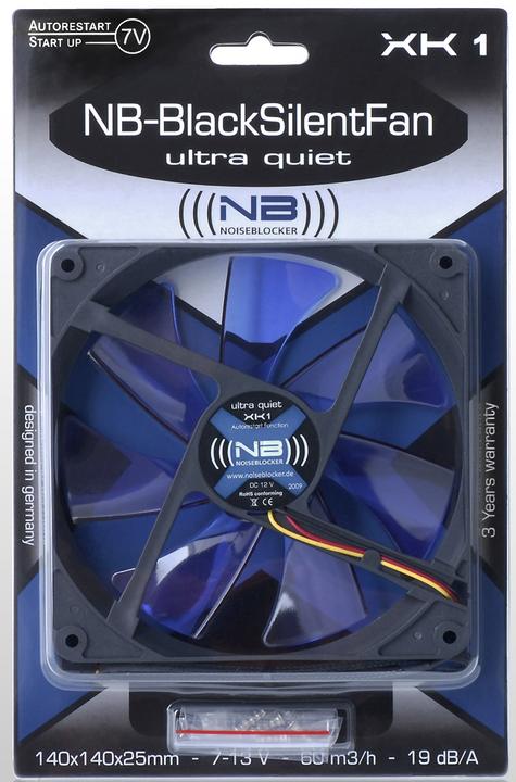 Produktbild Noiseblocker BlackSilent L-XK1 (140 mm, 1 x)