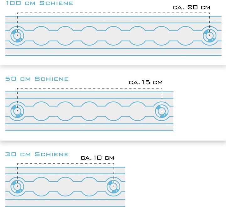 Produktbild Stahlwerk Zurrschienen 2er Set mit Zurrösen 50 cm Airlineschienen aus Aluminium