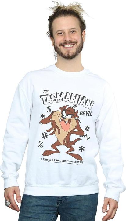 Immagine prodotto Looney Tunes Felpa Diavolo della Tasmania Vintage Uomo (L)