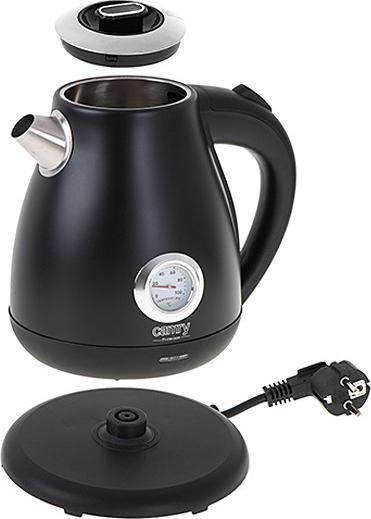 Productafbeelding Camry CR 1344 Elektrische waterkoker met thermometer 1,7L, zwart (1.70 l, EU-stekker)
