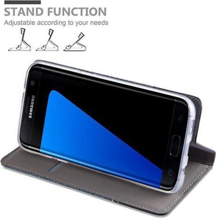 Produktbild Cadorabo Book Jeans Optik Cover (Samsung Galaxy S7 Edge)