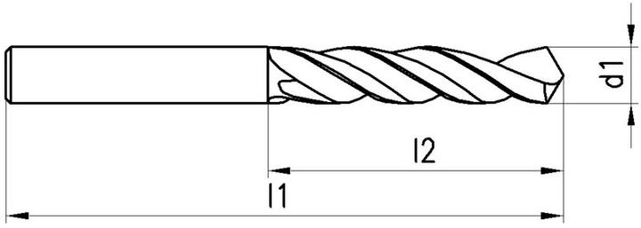 Actual product image Neriox Twist drill Type N, HSS, DIN 338 (13.8 millimetres)