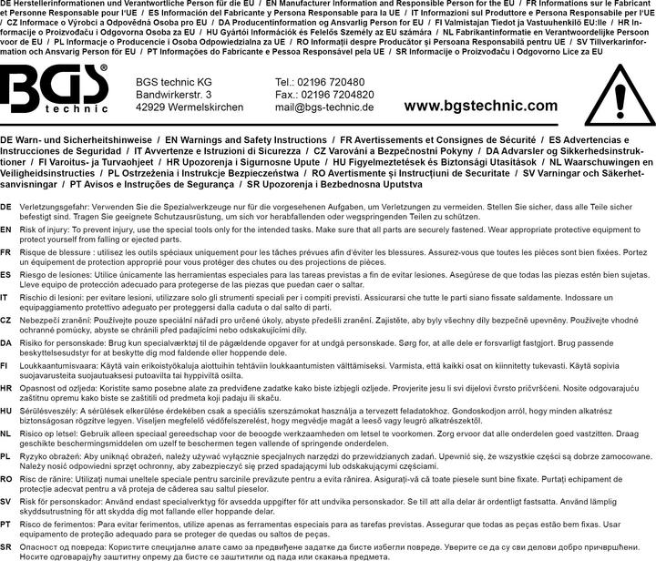Immagine prodotto BGS Estrattore del giunto sferico del tirante | per Mercedes-Benz Actros e MAN 414