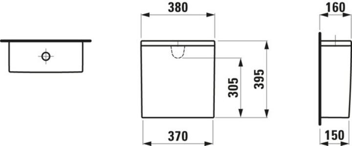 Produktbild Laufen Kartell Spülkasten für Stand-WC-Kombination 824337, Zwei-Mengen-Spülung, Wasseranschluss h