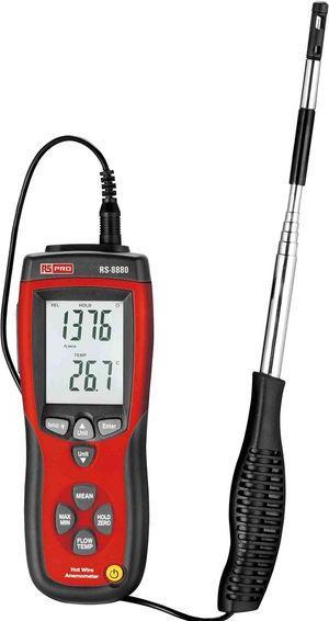 Actual product image Rs Pro DT-8880 Anemometer, 25m/s Max, Measures Air