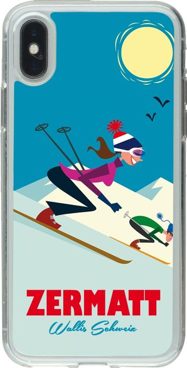 Produktbild PhoneLook Hülle Gummi transparent Zermatt Ski Downhill (Apple iPhone XS, Apple iPhone X)