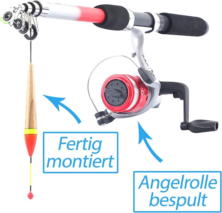 Image du produit Q-Tac Kit de pêche pour enfants (Télescope, 270 cm)