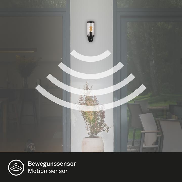 Produktbild Briloner Aussenleuchte, Sensor, schwarz, 1xE27 exkl. / max. 12W (E27)