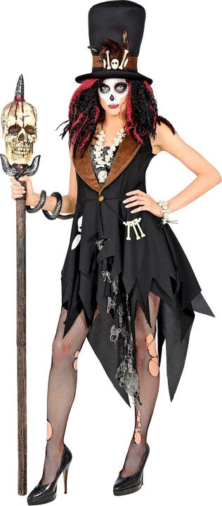 Produktbild Widmann Voodoo Priester Damenkostüm Kleid und Hut (XS)
