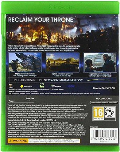 Actual product image Square Enix Final Fantasy XV: Day One Edition Xbox One (Xbox One S, Xbox One X, DE)