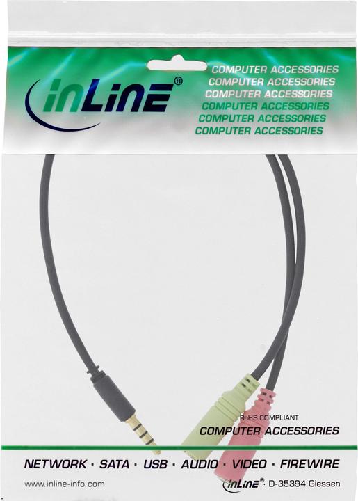 Immagine prodotto InLine Cavo adattatore per cuffie audio (1 m, Connettore da 3,5 mm (AUX))