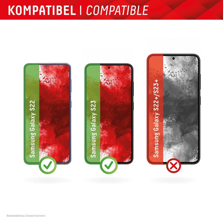 Actual product image Displex Real Glass, 2D Panzerglas (1 Piece, Samsung Galaxy S23, Samsung Galaxy S22 5G)