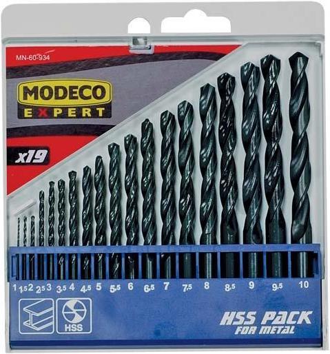 Actual product image Modecom drill for metal HSS cylindrical 1.5 2 7 4.5 4 5.5 5 1 3 2.5 3.5 6 10 6.5 7.5 8 8.5 9 9.5 mm set (MN- (1.5 - 10 mm)