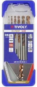 Image du produit Tivoly Jeu de forets à métaux FURIUS HSS Clipster PRO 6pcs. Ø2-8mm (Ø2-8mm)