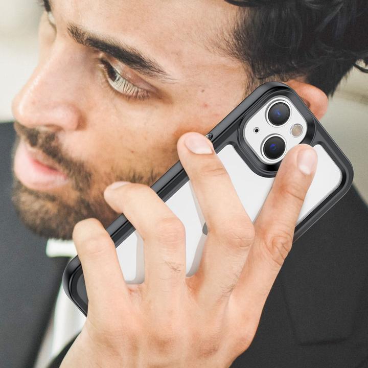 Immagine prodotto Hurtel Custodia Outer Space per iPhone 14 Plus con cornice in gel nera (Apple iPhone 14 Plus)