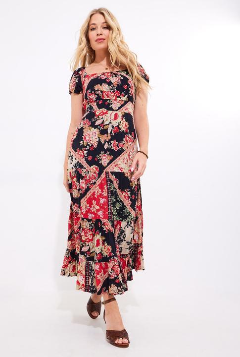 Actual product image Joe Browns Flowy Patchwork Maxi Dress (46)
