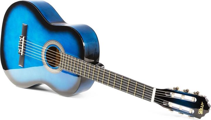 Produktbild Max Konzertgitarre SoloArt Set Blau (Akustik Gitarren Set, Holz)