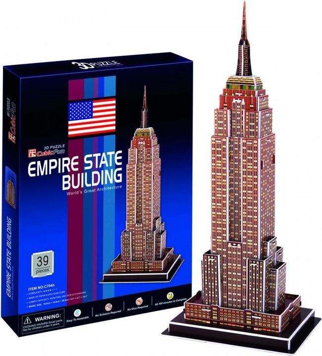 Actual product image Cubicfun Empire State Building 3D Puzzle Game (39 pieces)