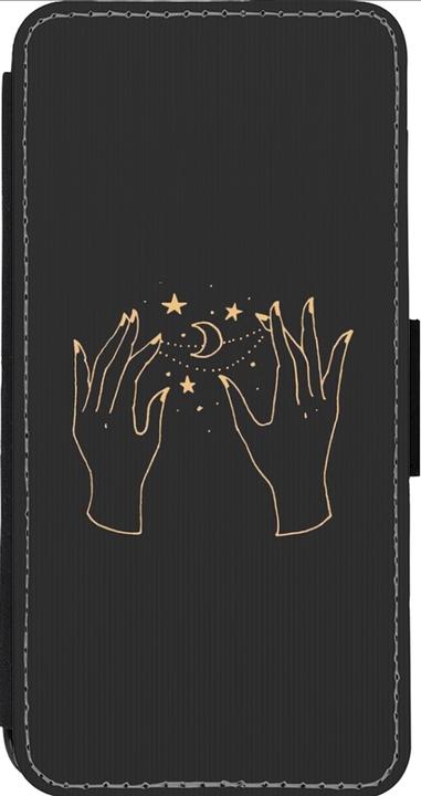 Produktbild PhoneLook Hülle Wallet schwarz Grey magic hands (Apple iPhone 14 Pro Max)