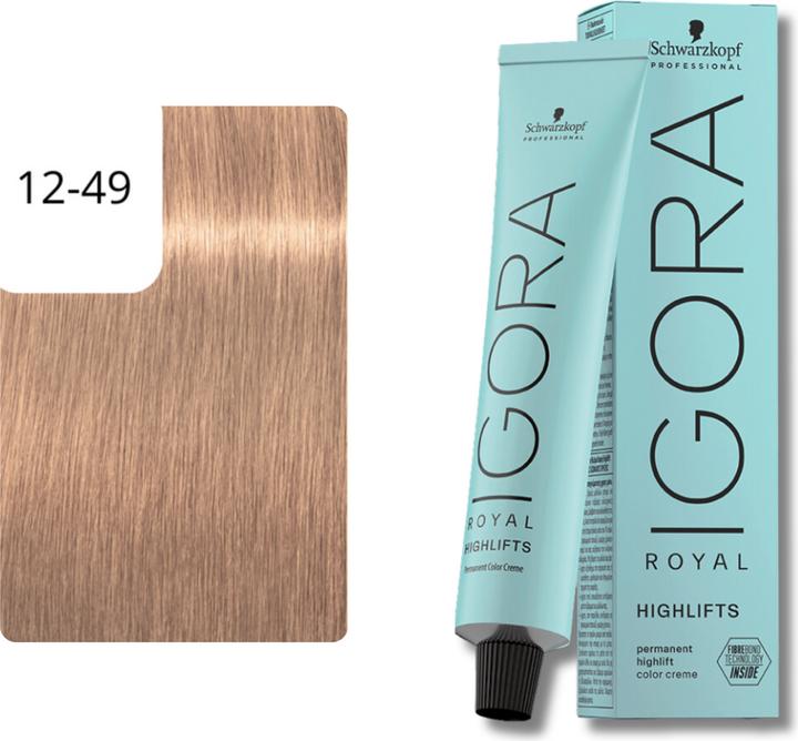 Immagine prodotto Schwarzkopf Professional Igora Royal Highlifts colore dei capelli (12-49 Highlifts Speciale Biondo Beige Viola)