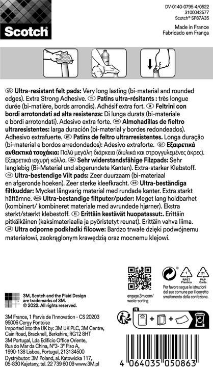 Produktbild Scotch Extrembeständige Filzpads (Filzgleiter, 1 Stück)