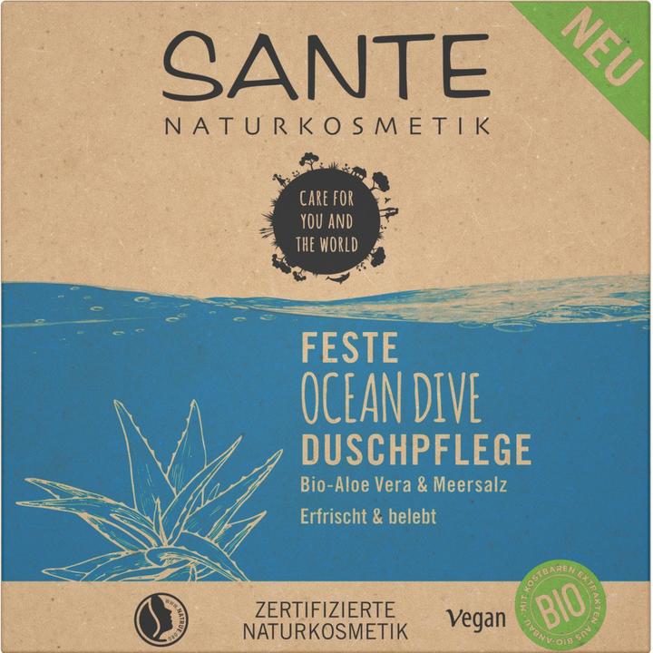 Productafbeelding Sante Solid Ocean Dive Doucheverzorging Biologische Aloë Vera & Zeezout