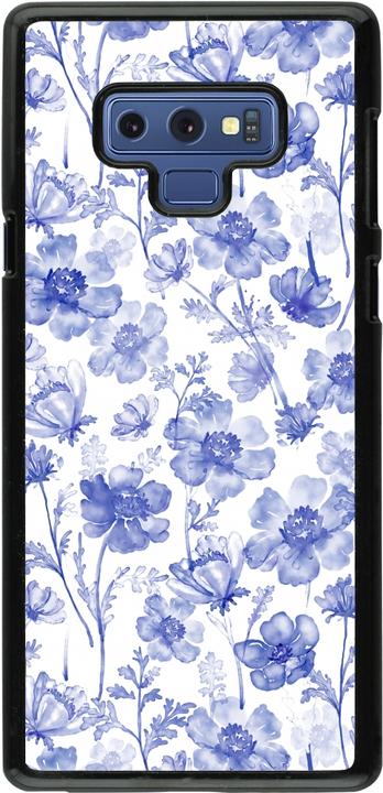 Actual product image PhoneLook Coque Spring 23 watercolor blue flowers (Samsung Galaxy Note 9)