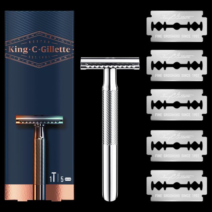 Actual product image King C. Gillette Double Edge Safety Rasor