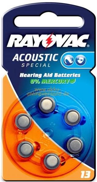Produktbild Rayovac Hörgerätebatterie 13 (8 Stk., PR48, 310 mAh)