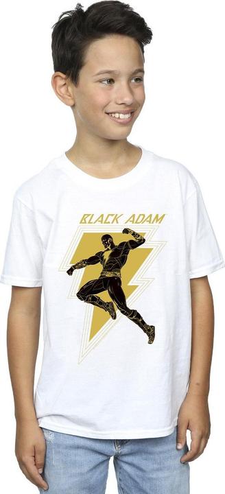 Actual product image Boys Black Adam Golden Bolt Chest T-Shirt (128)