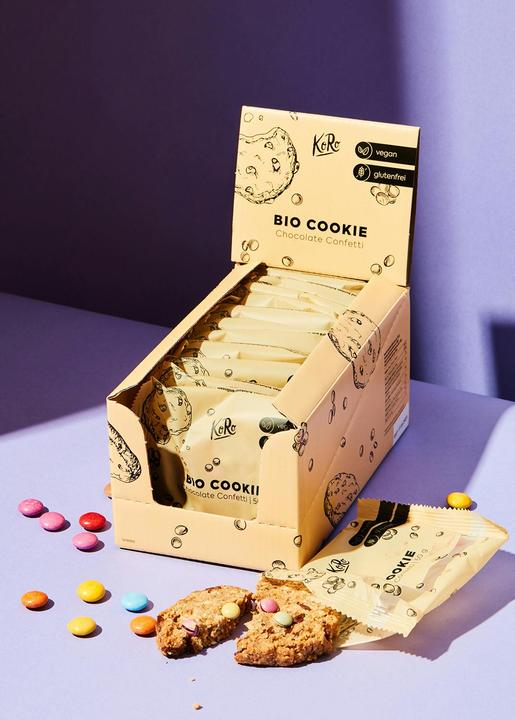 Immagine prodotto KoRo Biscotto biologico con vaniglia e lenticchie colorate al cioccolato (1 pz., 600 g)