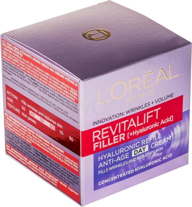 Actual product image L'Oréal Paris L'Oréal Revitalift Filler (HA) face cream with hyaluronic acid 50ml (50 ml, Day cream)