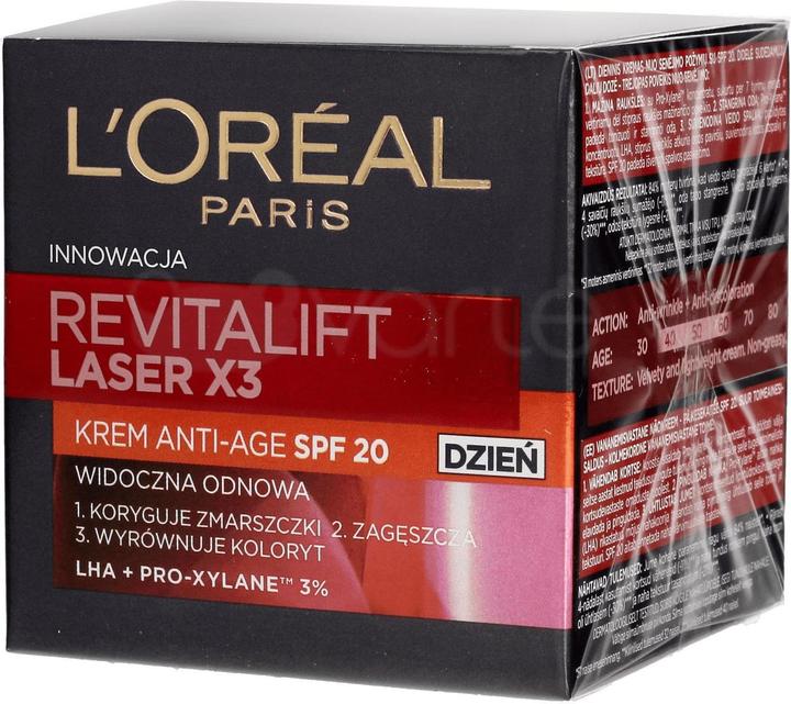 Immagine prodotto L'Oréal Paris L'Oréal Revitalift crema viso laser giorno SPF20 50ml (50 ml, Crema da giorno, SPF 20)