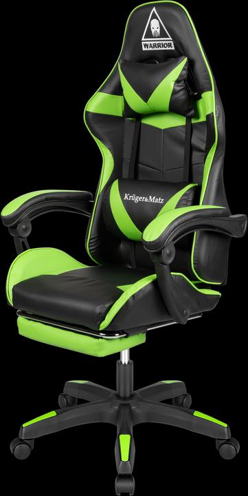 Image du produit Krüger&Matz Chaise de jeu Kruger & Matz Warrior GX-150 Gaming Chair, Noir-vert