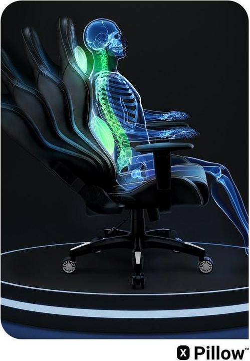 Immagine prodotto Diablo Sedia da gioco X-One 2.0 Gaming Chair Normal, Nero-bianco