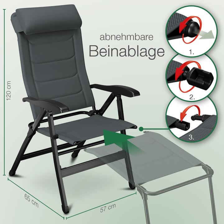 Image du produit Aktivshop Klappstuhl aktiv Camping mit Beinauflage