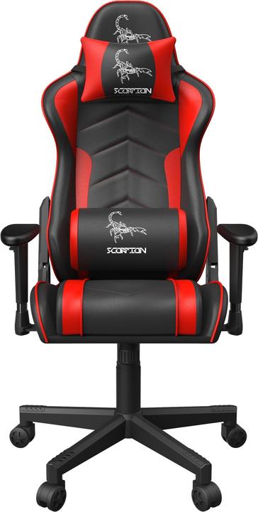 Produktbild Gembird Gaming chair SCORPION juodas/red skin