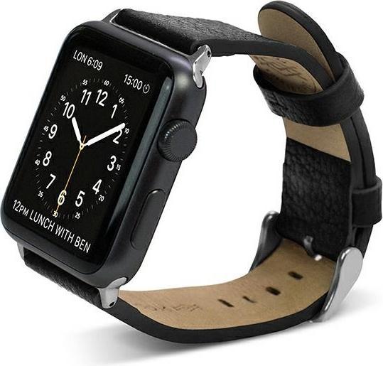 Immagine prodotto X-Doria Išmaniojo laikrodžio Apple odinis dirželis, Juodos spalvos, 38mm (38 mm, Vera pelle e finiture cromate)
