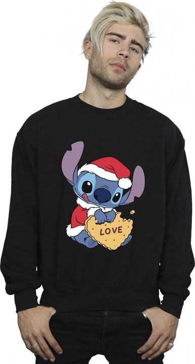Produktbild Disney Lilo And Stitch Christmas Love Biscuit Sweatshirt (S)